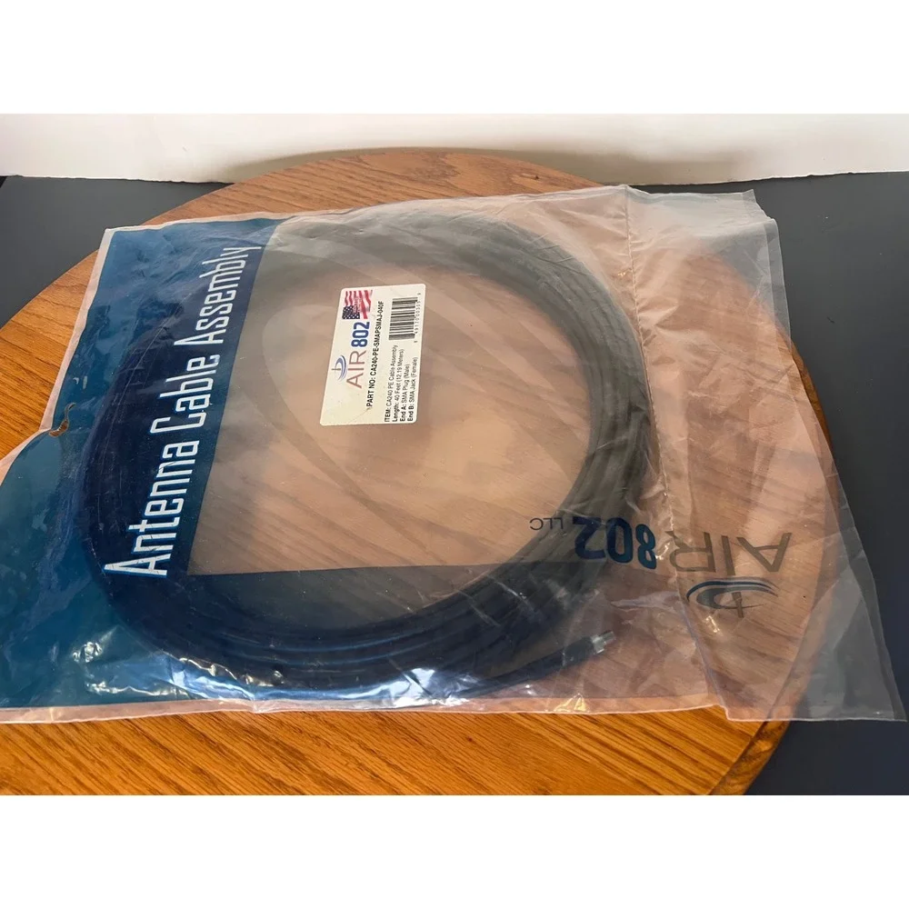 Air802 CA240 PE Antenna Cable Assembly SMA Plug Male to SMA Jack Female 40 ft‎